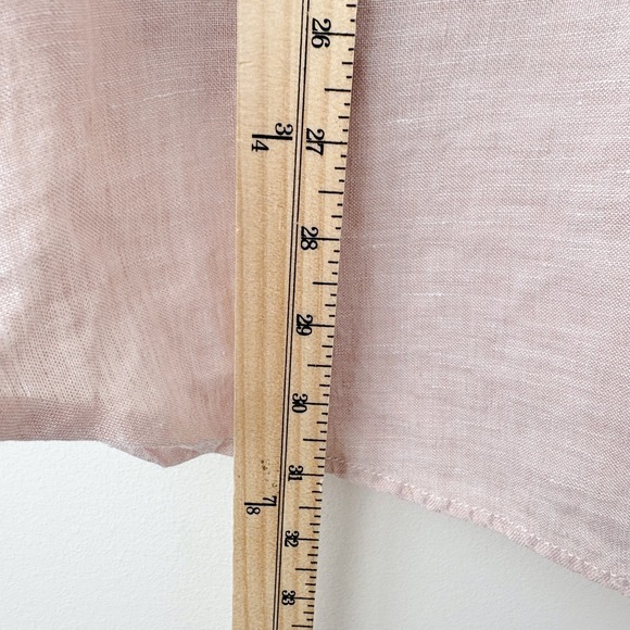 Sigrid Olsen Linen Tunic Shirt Womens Medium Pink Lagenlook Coastal Minimalist - Picture 6 of 7